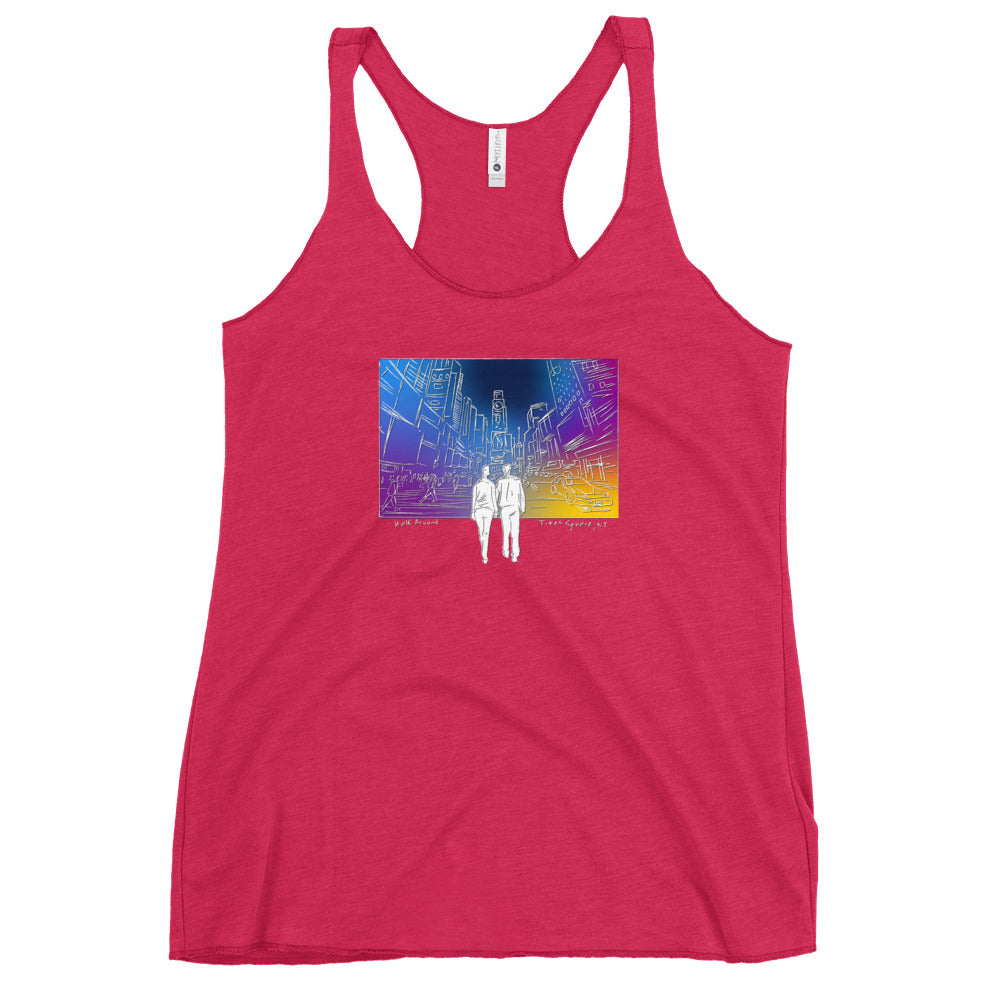 Sketched Times Square Racerback Tank
